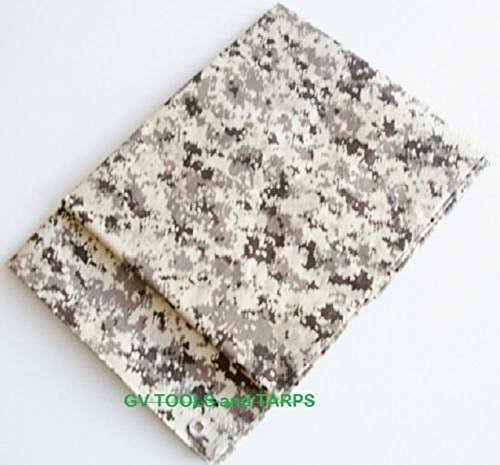 10 x 16 Desert Camo Poly Tarp with Grommets G7366