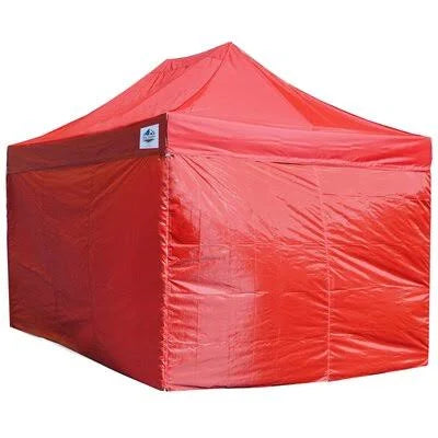 10 x 15 ft. Instant Side Walls Red Pack of 4 P921266