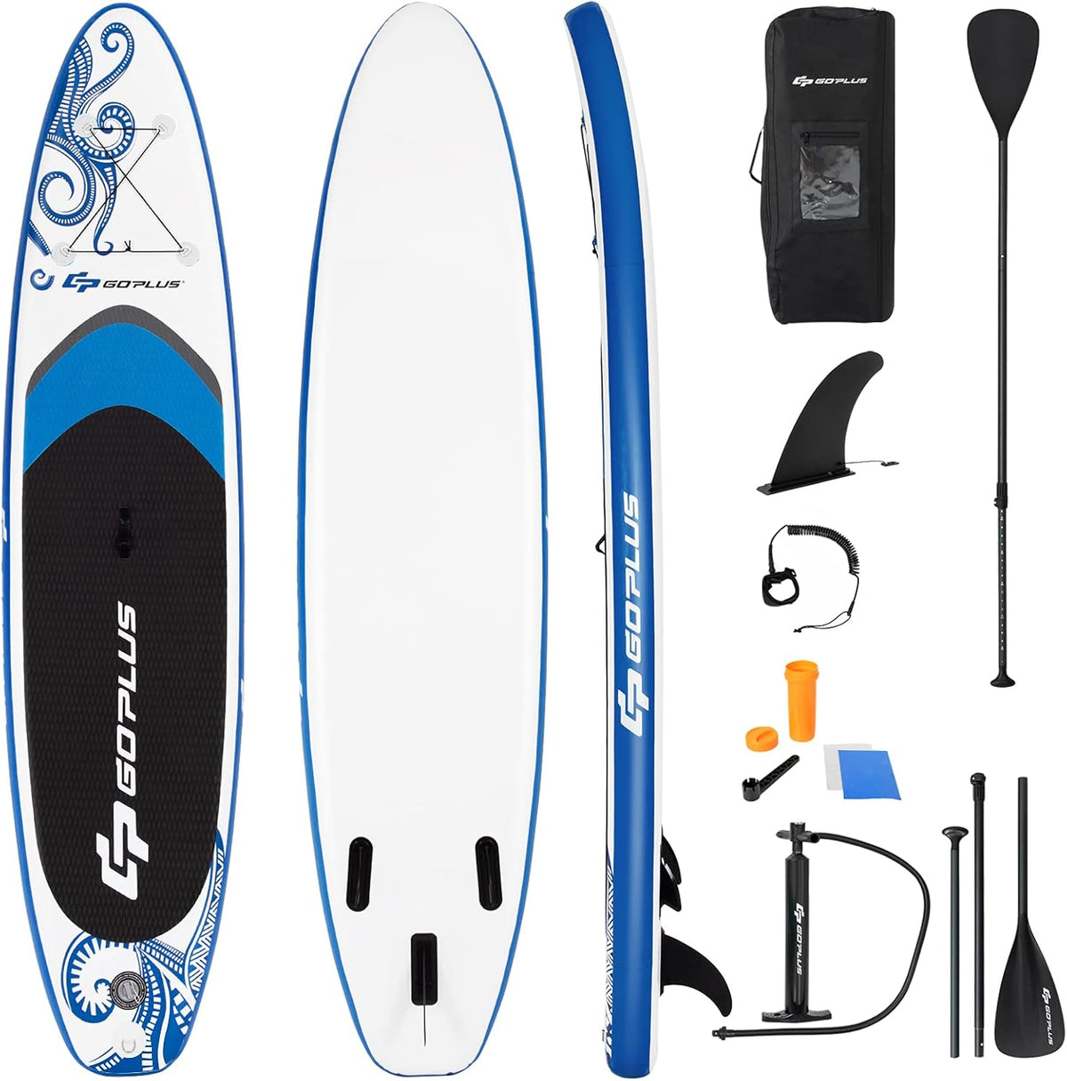 10.5/11FT Inflatable Stand Up Paddle Board with Carry Bag T66528