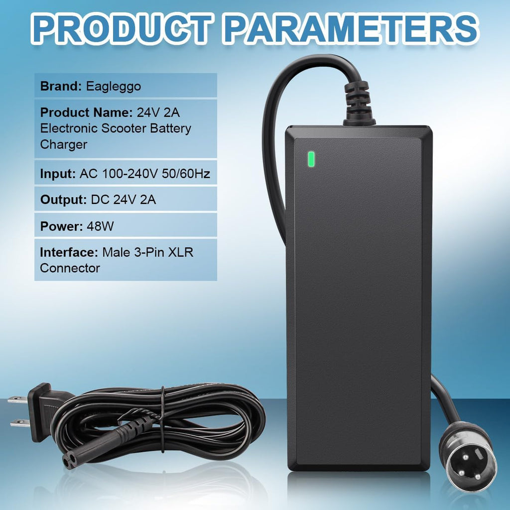 24V 2A XLR Electric Scooter Battery Charger Y156
