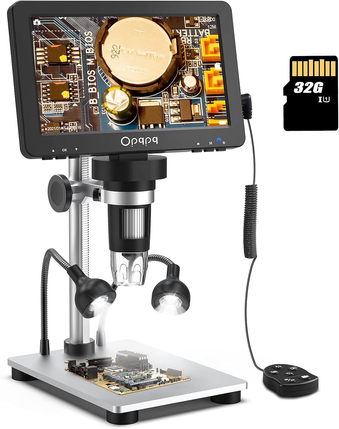 10-1200X 1080P Digital Microscope with Metal Stand B6286